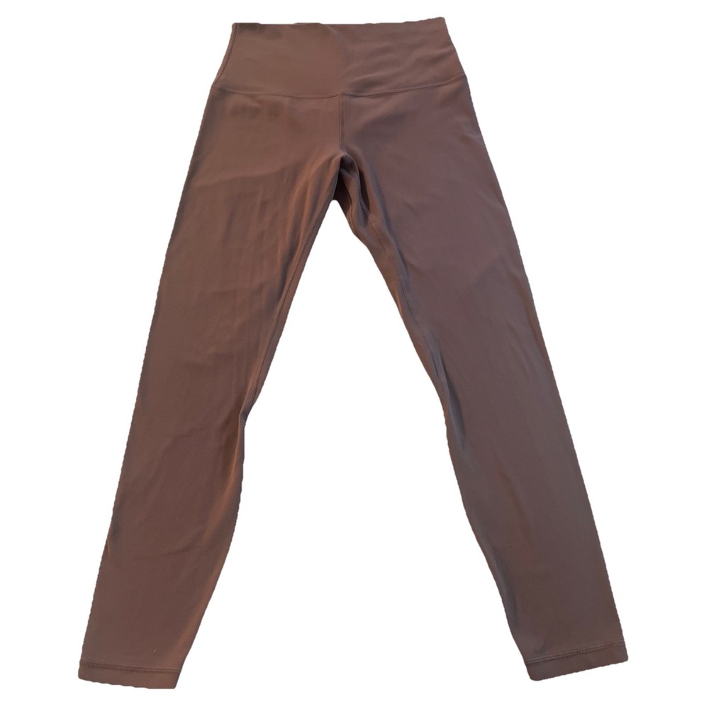 Lululemon Align High Rise Pant 25" muted dusty mauve/mocha rose Leggings Sz 6